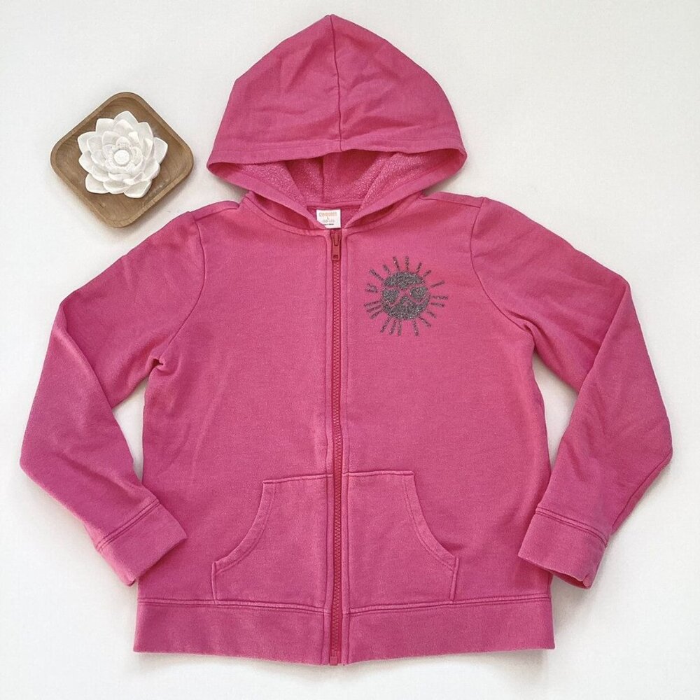 Gymboree Pink Graphic Zip Hoodie